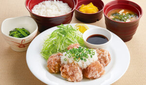 ジョイフル_たっぷりおろしの唐揚げ定食_画像