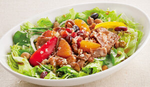 ジョイフル_カラダはぐくむ！薄切りビーフとミックスビーンズのパワーサラダ_画像