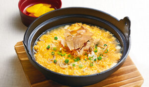 ジョイフル_釜揚げしらすの玉子雑炊朝食_画像